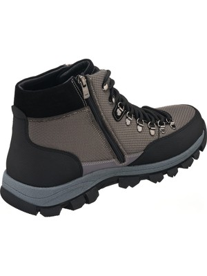 Costo Shoes 45,46,47,48,49,50 Numaralarda AG1071 Gri  Kapsüllü  Trekking Taban Yeni Sezon Üst Kalite Büyük Numara Erkek Deri Bot