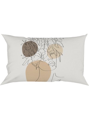 Ladies Home 55X35 Dikdörtgen Çift Taraflı Baskılı Kırlent Yastık Kılıfı