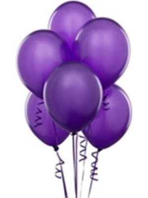 Trend Hediye Sepeti Metalik Mor Balon 20 Adet