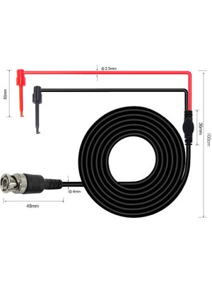 Alkatronik Bnc To Kanca Tip Test Ölçme Probu Osiloskop ve Sinyal Jeneratörü