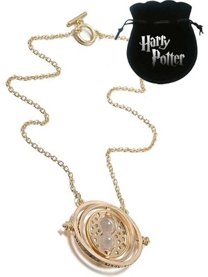 Abbsee Time Turner Kolye Küpe Set Hermione Granger Kum Saati Zamanda Yolculuk Kolyesi Harry Potter