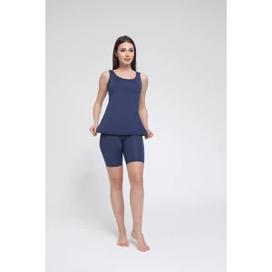 Kadın Düz Renk Askılı Taytlı Tankini S9003-04