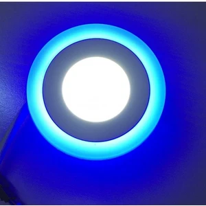 6 Watt 3+3 Çift Renkli LED Panel Spot Lamba Mavi-Beyaz