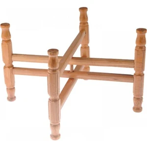 Ahşap Sini Sofra Ayağı Altlığı - Katlanır Akordiyon Ayak