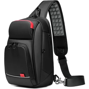 USB Şarj Özellikli Erkek Göğüs Çantası - Siyah (Yurt Dışından)