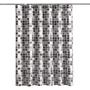 Banyo Duş Perdesi Otel Kaliteli Su Geçirmez Yıkanabilir (180X200) (Siyah)(Yurt Dışından)