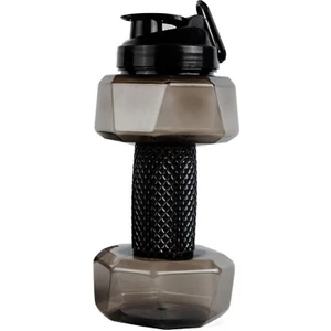 Homemiyn Taşınabilir Spor Su Kupası Spor Şişesi, 2200ML Büyük Kapasiteli Kupası, Dumbbell Şekli (2200ML) (Siyah)(Yurt Dışından)