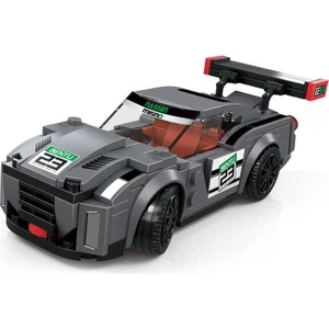 Süper Car Gtr Siyah Spor Yarış Arabası 190 Parça Parçalı Setler
