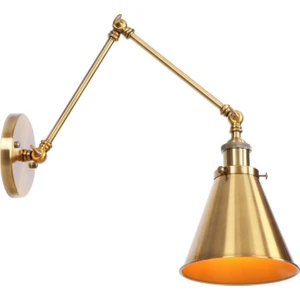 Ülke Retro Bronz Pastoral Batı Restoran Kahve Dükkanı Dekoratif Duvar Lambası