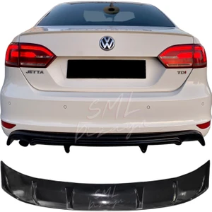 SML Dizayn Volkswagen Jetta Makyajsız 2011-2014 R Difüzör Arka Ek Plastik