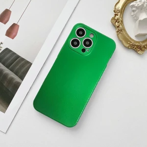 Apple iPhone 13 Pro Metalic Renk Kamera Korumalı Silikon Kılıf