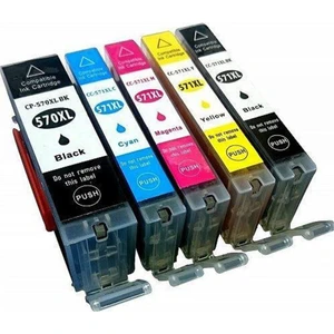 Eko Kartuş  Canon Pixma MG-6850 5 Renk PGI-570 CLI-571 Muadil Kartuş,
