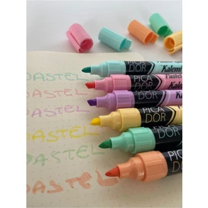 Pastel Renkli Fosforlu Kalem Seti 6'lı – Yumuşak Tonlarda Not ve Metin İşaretleme Kalemleri