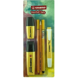 Tek Renk Pastel Set 6'lı Sarı 70/144-6