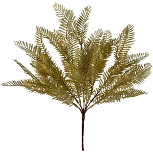 Yapay Çiçek Altın Gold Fern Demet Garnitür Aradal Dekoratif Yapay Bitki