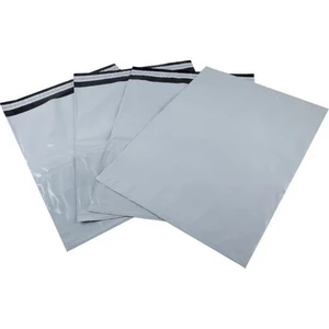 Kargo Toptancısı Gri Cepsiz Kargo Poşeti 30X37+5 cm 500 Adet