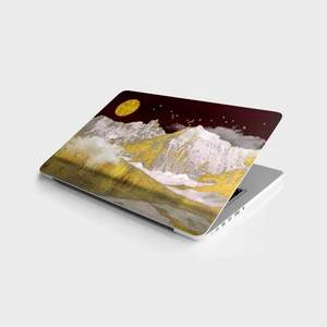 Sticker Art Laptop Sticker Bilgisayar Notebook Pc Kaplama Etiketi 3D Altın Dağlar