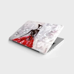 Sticker Art Laptop Sticker Bilgisayar Notebook Pc Kaplama Etiketi Genç Kadın Yağlıboya