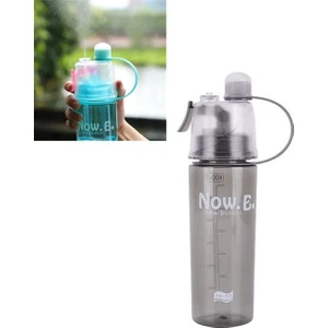 600ML Yaratıcı Sprey Su Şişesi Siyah