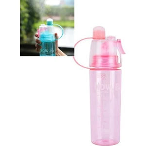 600ML Yaratıcı Sprey Su Şişesi Pembesi