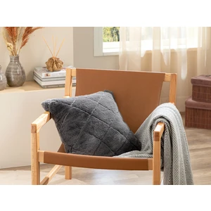 English Home Soft Touch Rabbit Peluş Kırlent Kılıfı 45 x 45 cm Antrasit