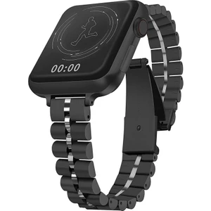 Apple Watch Uyumlu 4 5 6 7 45MM 44MM 42MM Slim Baklalı Band Kordon Kayış