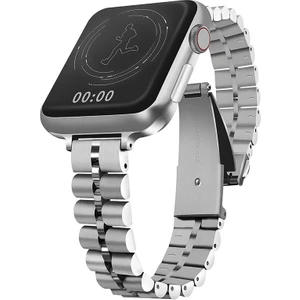 Apple Watch Uyumlu 4 5 6 7 45MM 44MM 42MM Slim Baklalı Band Kordon Kayış