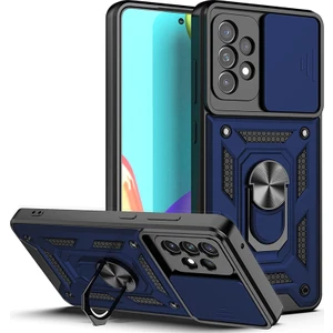 Samsung Galaxy A73 5g Kılıf Lens Sürgülü Yüzüklü Tank Silikon Pars