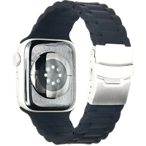 Apple Watch Uyumlu 4 5 6 7 45MM 44MM 42MM Silikon Bracelet Loop Kordon