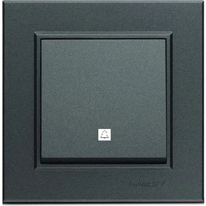 Karea Zil Anahtarı Füme Modül+Kapak+Çerçeve