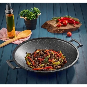 Cook Case 34 cm Saç Kavurma Tavası Gri