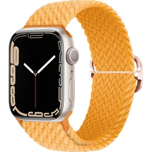 Apple Watch Uyumlu 3 4 5 6 7 45MM 44MM 42MM Braided Loop Örgü Kordon