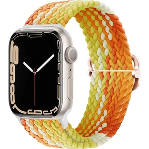 Apple Watch Uyumlu 3 4 5 6 7 45MM 44MM 42MM Braided Loop Örgü Kordon