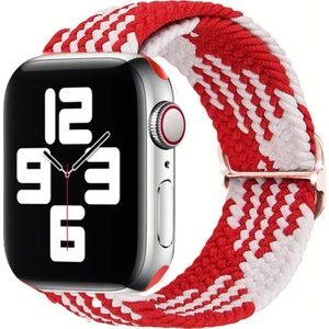 Apple Watch Uyumlu 3 4 5 6 7 45MM 44MM 42MM Braided Loop Örgü Kordon