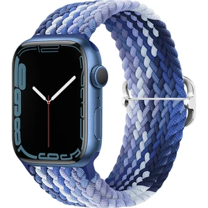 Apple Watch Uyumlu 3 4 5 6 7 45MM 44MM 42MM Braided Loop Örgü Kordon