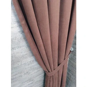 Bbb Petek Kadife Dokulu Fon Perde Tek Kanat 1x2,5 Pileli