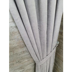 Bbb Petek Kadife Dokulu Fon Perde Tek Kanat 1x2,5 Pileli