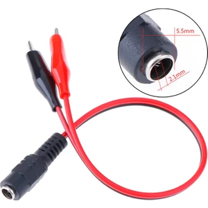 2.1mm Adaptör Krokodil Kablo Standart Dc Dişi Güç Kaynağı Timsah