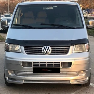 Vw Transporter T5 2009 - 2014 Ön Kaput Koruyucu Rüzgarlığı Piano Black 3.2 mm Kalın Plastik