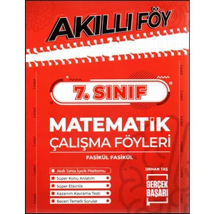 Gerçek Başarı Yayınları 7.Sınıf Matematik Çalışma Föyleri Fasikül