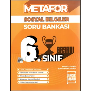 Gerçek Başarı Yayınları  6.Sınıf Sosyal Bilgiler Metafor Soru Bankası