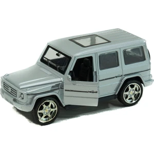 Metal Mercedes G63 Çek Bırak Model Araba Gri 12 cm
