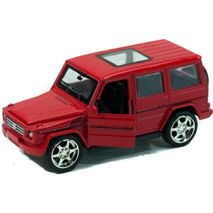 Metal Mercedes G63 Çek Bırak Model Araba Kırmızı 12 cm