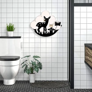 Geyik Temalı Metal WC Tuvalet Kağıtlığı