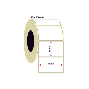 İşimiz Etiket 35X55MM Termal Etiket | 6 Rulo | 1000 Sarım |