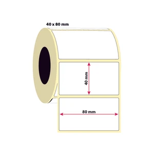 İşimiz Etiket 40X80MM Termal Etiket | 6 Rulo | 1000 Sarım |