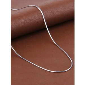 316L Çelik Yassı Kolye Sarp Kolyesi Snake Chain Erkek 2mm Ince Zincir Kolye