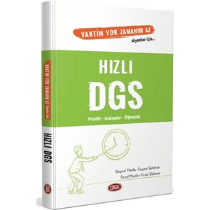 Data Yayınları Vaktim Yok Zamanım Az Diyenler Için Hızlı DGS