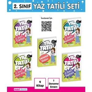 Mavi Deniz Yayınları 2. Sınıf Yaz Tatil Kitabı Seti Etkinlik Tekrar Hazırlık Ingilizce