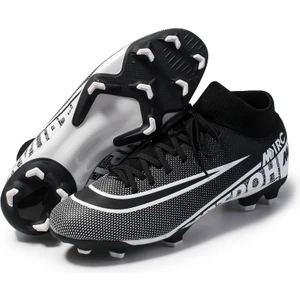 Xcity Futbol Ayakkabıları Erkekler Nefes Chuteira Futebol Kapalı Yüksek Top Futbol Kramponları Çim Futbol Cleats Sneakers Çocuklar Ag Futbol Ayakkabısı (Yurt Dışından)